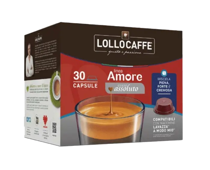 Капсули за кафе Lollo Caffè Assoluto 30 бр. съвместими с A Modo Mio