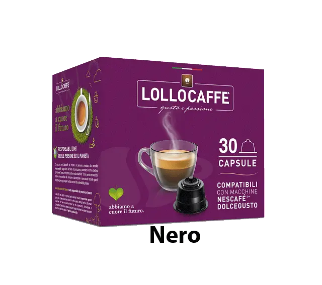 Капсули Lollo Caffè Passionedolce Nero 30 бр. съвместими с Nescafe Dolce Gusto