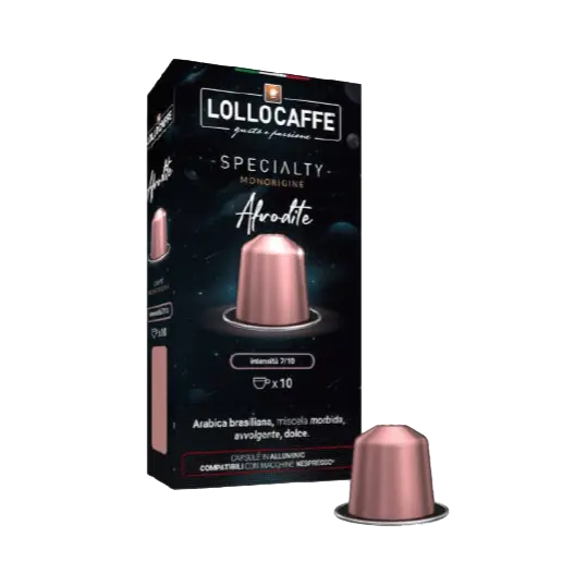 Lollo aluminium capsule Nespresso Afrodite