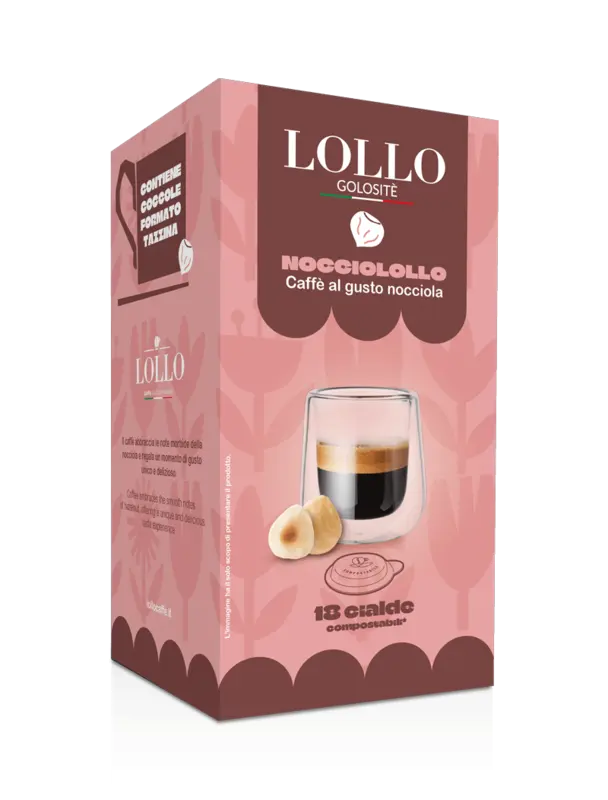 Филтър дози Lollo caffè кафе с вкус на лешник 18 бр. ESE 44