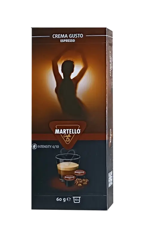 Кафе капсули Martello CREMA GUSTO / Крема Густо, 10 бр.