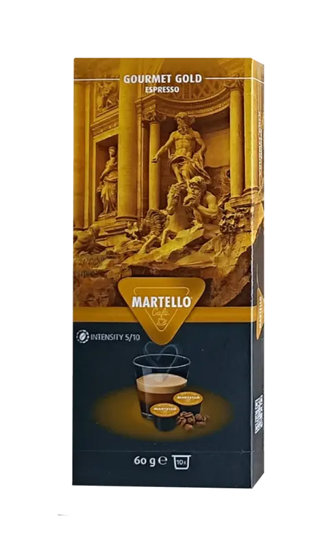 Кафе капсули Martello GOURMET GOLD / Гурме Голд, 10 бр.