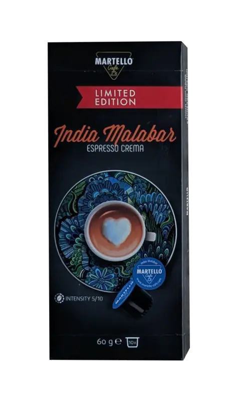 Кафе капсули Martello INDIA MALABAR / Индия Малабар, 10 бр.