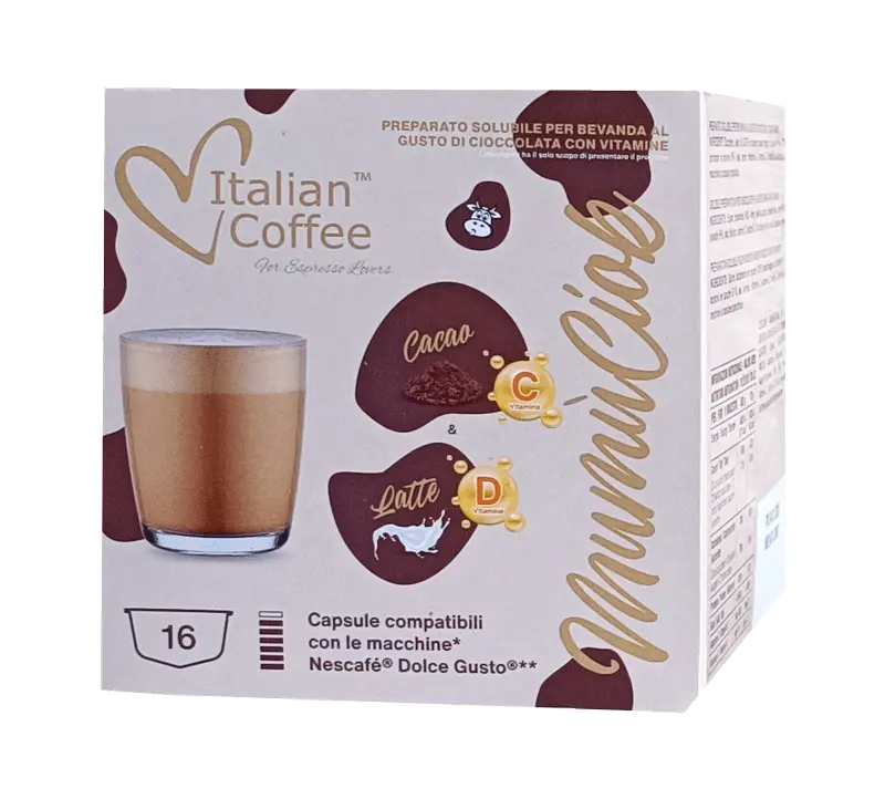 Капсули Italian Coffee MumùCiok  шоколад с витамини съвместими с Nescafe Dolce Gusto 16 бр.