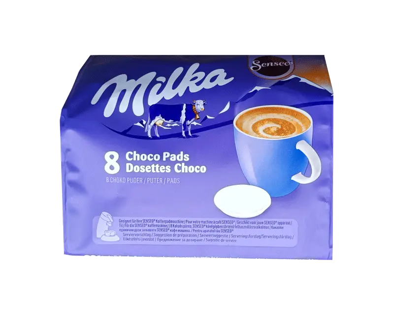 Филтри дози Senseo Milka шоколад 8 бр. - 62 мм