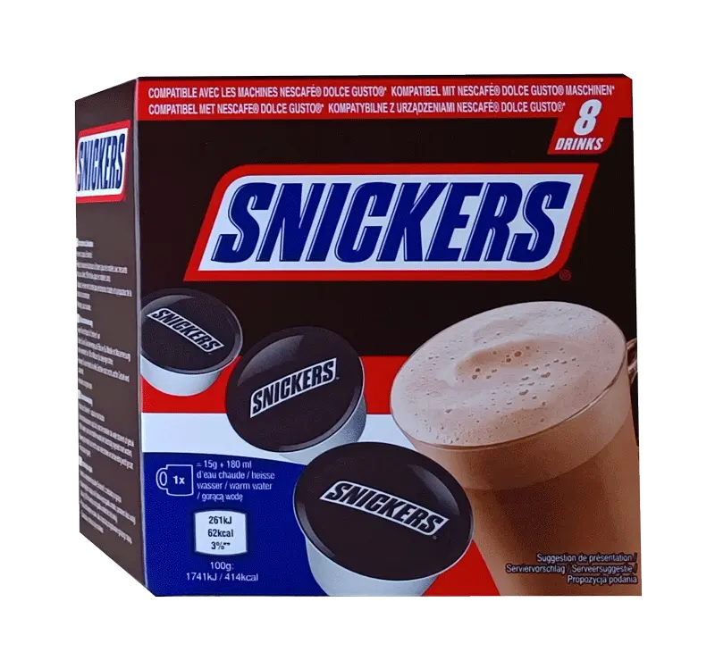 Капсули Snickers съвместими с Dolce Gusto 8 бр.