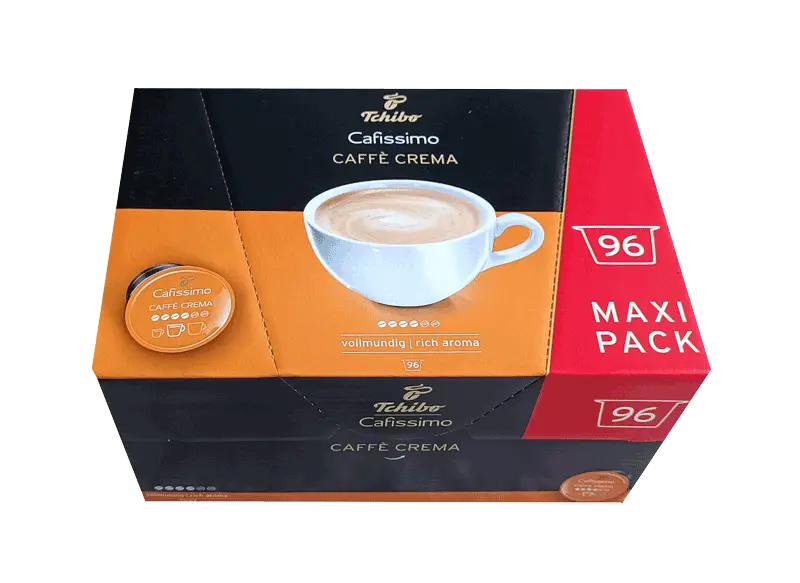 Капсули за кафе Tchibo Cafissimo Caffè Crema Vollmundig, 96 бр. система Cafissimo