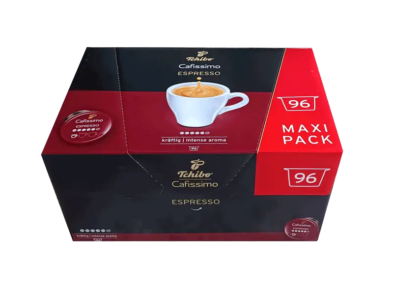 Капсули за кафе Tchibo Cafissimo Espresso Kräftig, 96 бр. система Cafissimo
