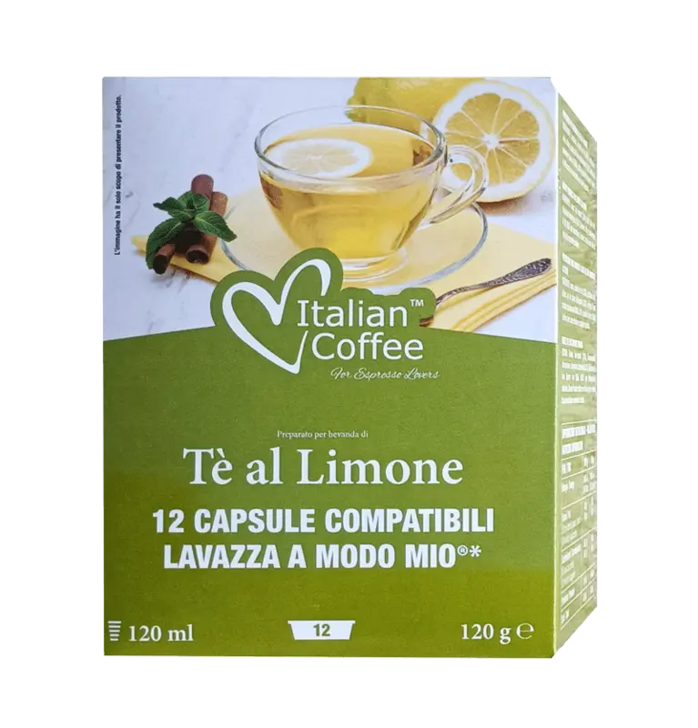 Капсули Italian Coffee чай лимон съвместими Lavazza A Modo Mio 12 бр