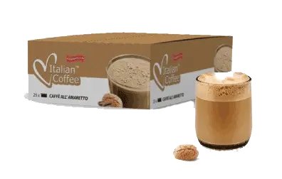 Капсули Italian Coffee Maraviglia кафе с вкус на Амарето съвместими с Lavazza Espresso Point 25 бр.