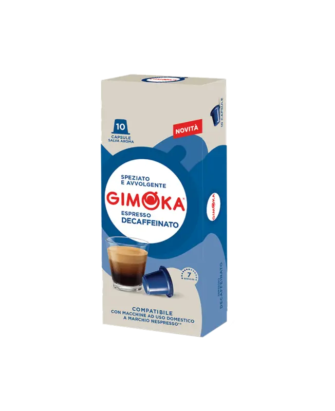 Капсули за кафе Gimoka Caffè без кофеин съвместими с Nespresso 10 бр.