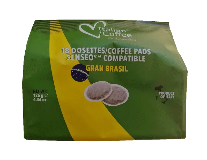 Кафе филтри дози Italian Coffee Gran Brasil 18 бр. - 62 мм