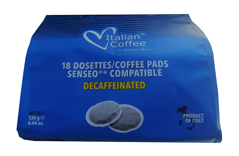 Кафе филтри дози Italian Coffee без кофеин 18 бр. - 62 мм