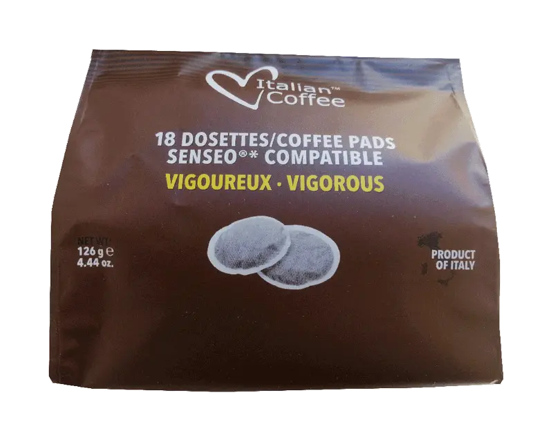 Кафе филтри дози Italian Coffee Vigoroso 18 бр. - 62 мм