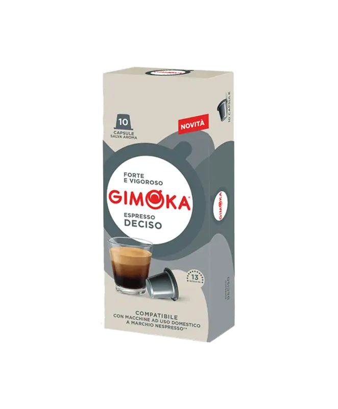 Капсули за кафе Gimoka Caffè Deciso съвместими с Nespresso 10 бр.