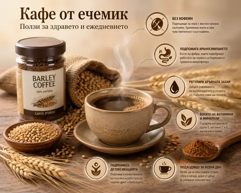 Кафе от ечемик - здравословна алтернатива на традиционното кафе