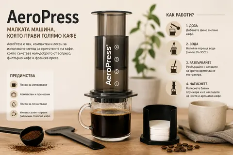 Какво е AeroPress (Аеропрес)?